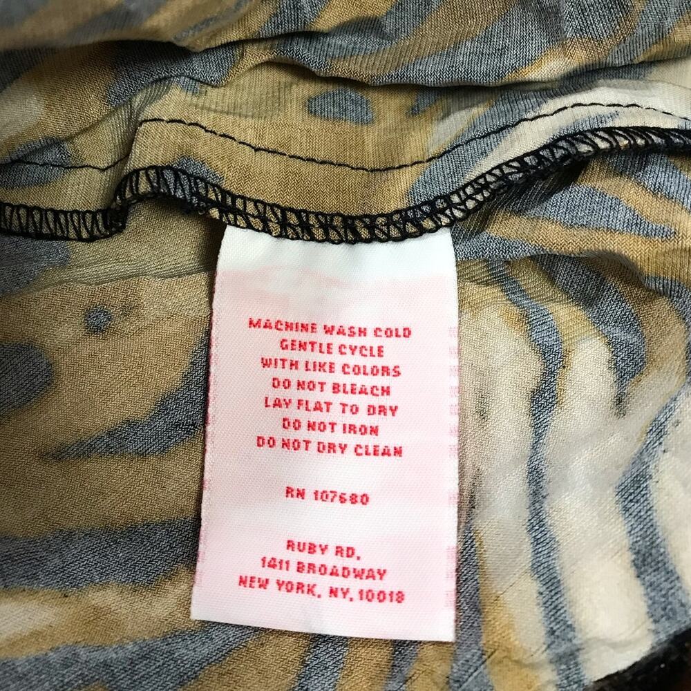 NWT Ruby Rd. Animal Print Collared Long Sleeve Ja… - image 5